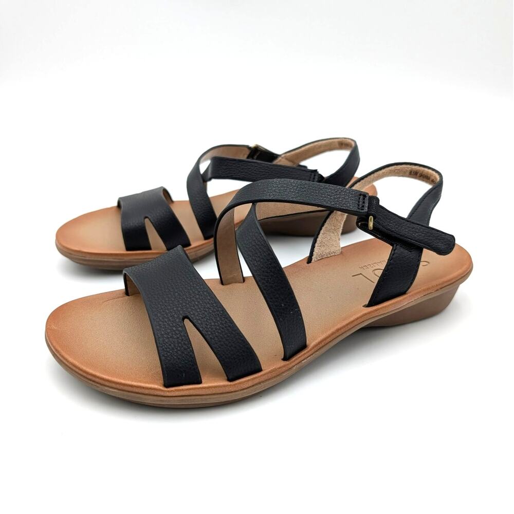 Soul Naturalizer Shenna Ankle Strap Sandals Women's Black Size US6.5 EU37